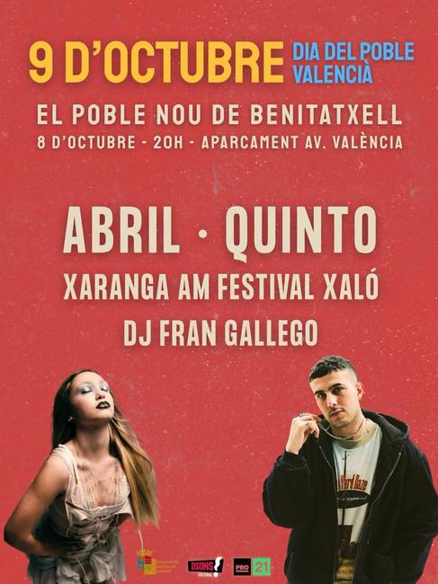 Concert 9 d'Octubre El poble nou de Benitatxell 2026