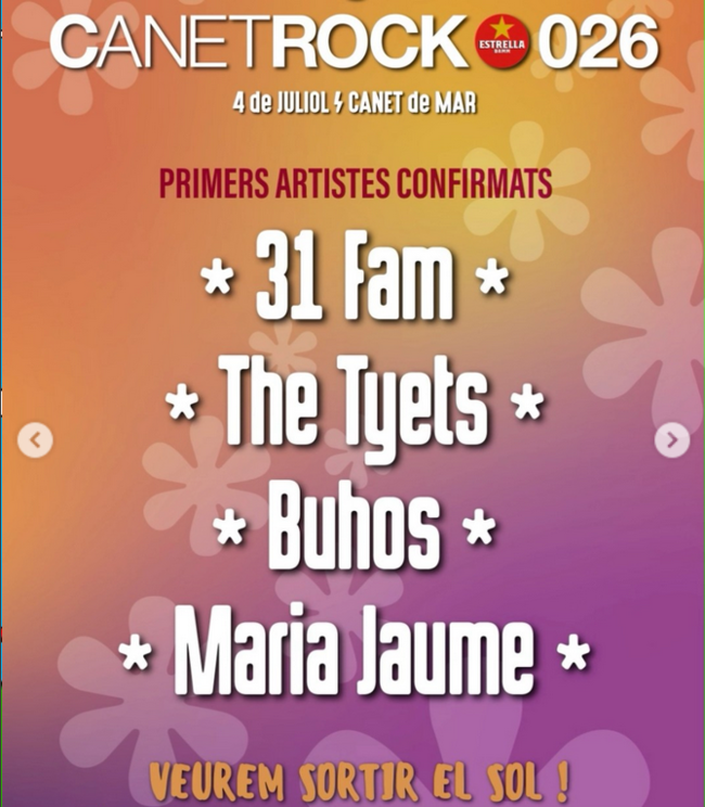 Canet Rock 2026