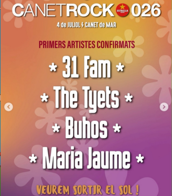 Canet Rock 2026