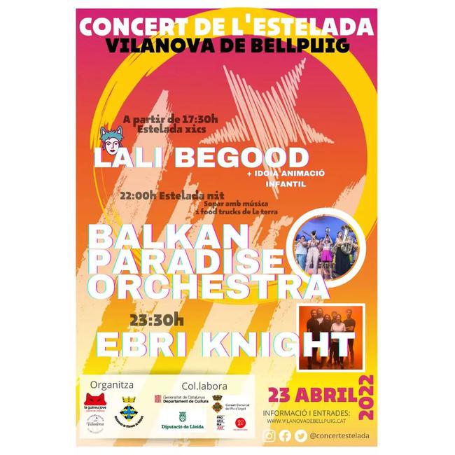 Concert de l'estelada Vilanova de Bellpuig 2022