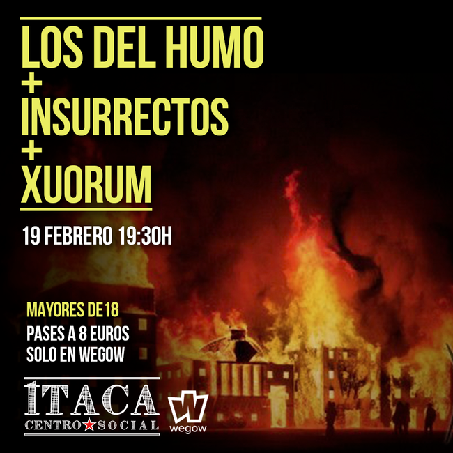 Los del Humo + Insurrectos + Xuorum en Torrelavega