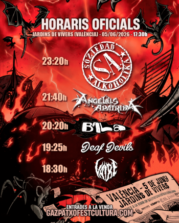 Soziedad Alkoholika + Angelus Apatrida + Bala + Deaf Devils + Vaire